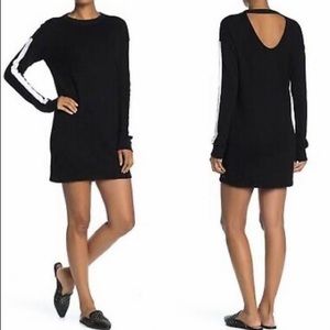 NEW! n:PHILANTHROPY CHENOA Sweatshirt Shift Mini Dress Black White Long Sleeve